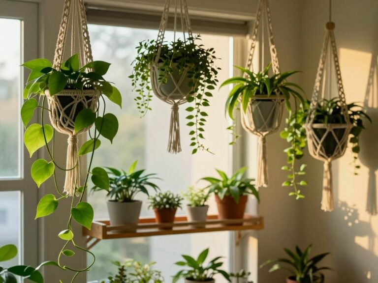 hanging indoor plants
