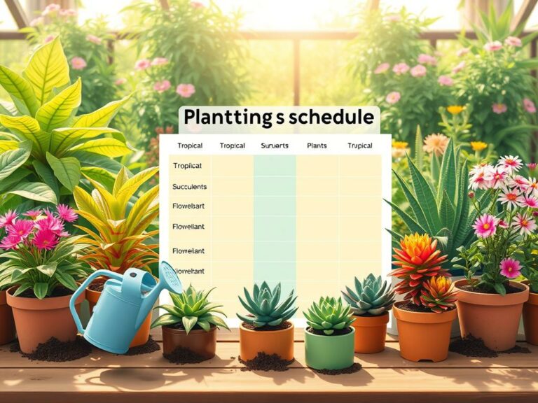 plant watering schedule