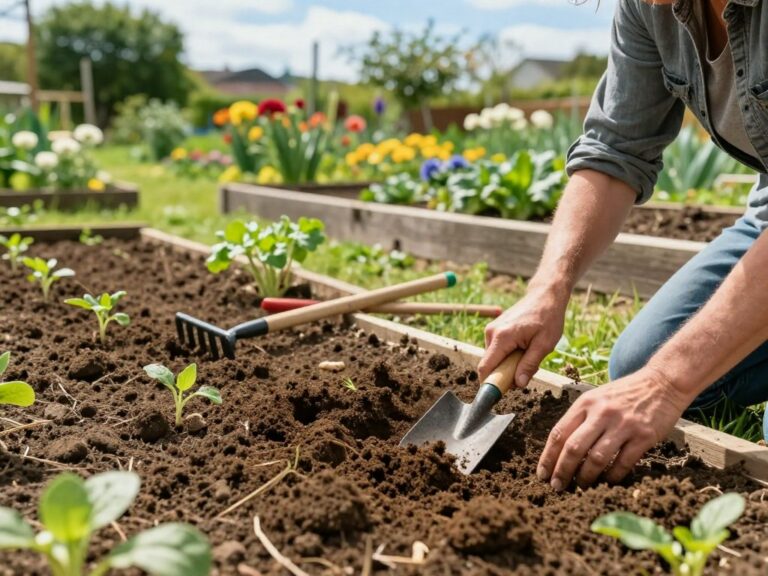 prepare soil for vegetable garden