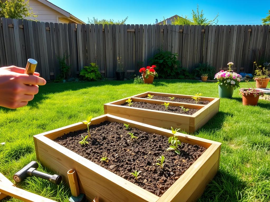 Building raised garden beds for DIY garden projects Building raised garden beds for DIY garden projects