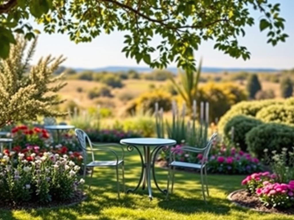create illusion of a larger garden