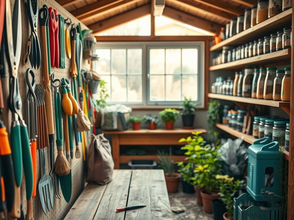 green thumb tricks for organizing garden tools