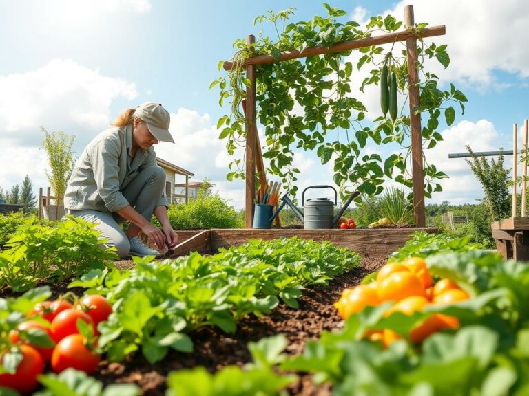 organic vegetable garden
